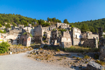 Canvas Print - Stone Village in Fethiye