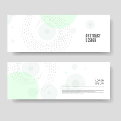 Poster - Two modern banner. Abstract modern technology background, futuristic twirl design. Lines and circle structure elements