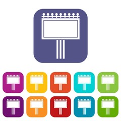 Poster - Board for statistics icons set