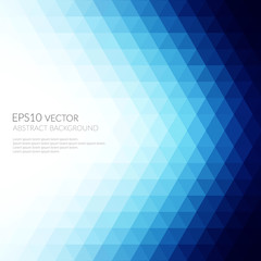 Poster - Abstract background in isometric style. Shades of blue. Bright colors.