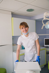 Wall Mural - Portrait of female dentist