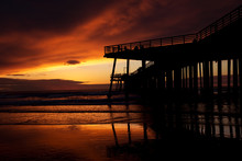 Sunset At Pismo Beach (California)