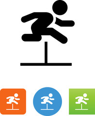 Wall Mural - Hurdle Icon - Illustration