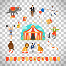 Circus And Fun Fair Elements