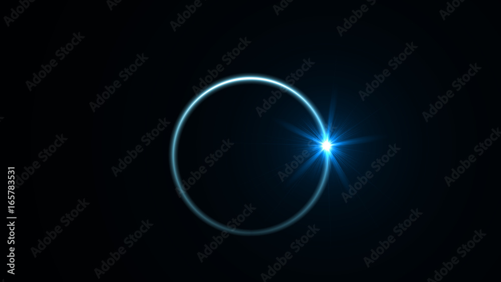 Abstract ring background with luminous swirling backdrop. Glowing spiral. The energy flow tunnel. shine round frame with light circles light effect. glowing cover. Space for your message. - obrazy, fototapety, plakaty 