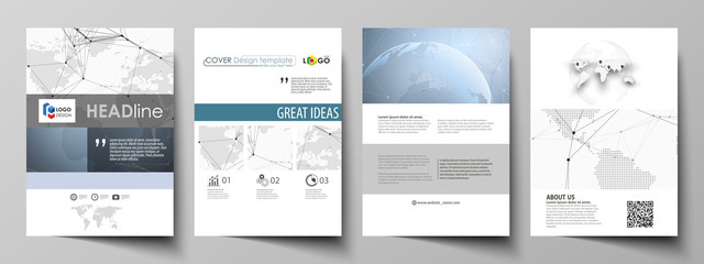 Poster - the vector illustration of the editable layout of a4 format covers design templates for brochure, ma