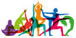 © pict rider - yoga - fitness - corps - sport - gym - silhouette - zen - méditation - relaxation - attitude