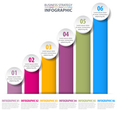Wall Mural - Business Infographics design template illustration