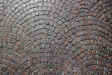 Vintage Pattern Of Old Cobble Stone Pavement 