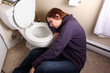 passed out by toilet