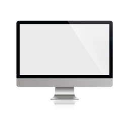 Poster - computer, realistic, 3d, isolated
