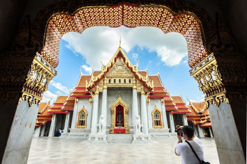 Beautiful Thai Temple. temple in Bangkok, Thailand,