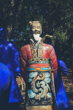 Blue Terracotta Warriors Figures Army