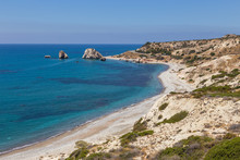 A Legendary View Of The Petra Tou Romiou, Aphrodite's Rock, Cyprus