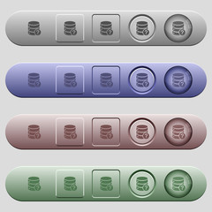 Sticker - Database query icons on horizontal menu bars