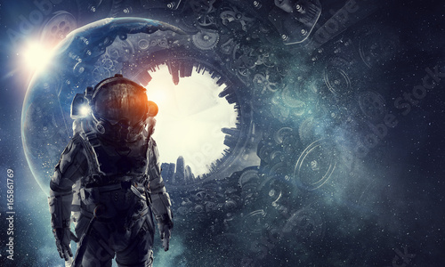 astronaut-in-fantasy-world-mixed-media