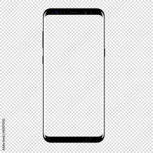 Fotomural smart phone vector drawing isolated transparent background