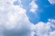 © last19 - Fantastic soft white clouds against blue sky background