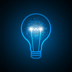 Poster - Vector lamp design in creative ideas.