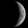 High detail 27% Crescent Moon shot at 2.700mm focal length