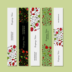 Poster - Banners design, floral background