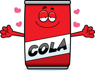 Poster - Cartoon Cola Can Hug