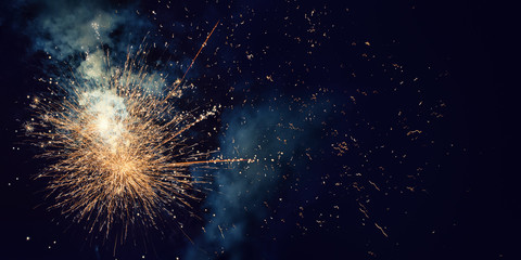 fireworks with copy space