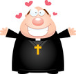 Cartoon Priest Hug