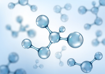 Wall Mural - abstract molecules design. vector illustration