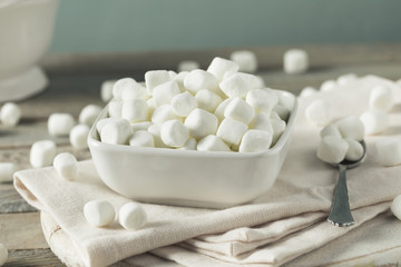 Wall Mural - White Sweet Mini Marshmallows