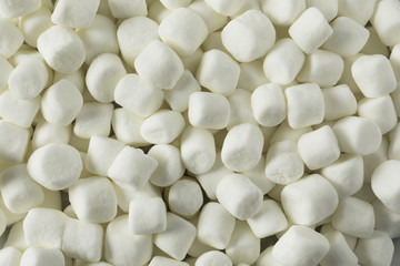 Wall Mural - White Sweet Mini Marshmallows