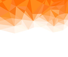 Geometric Orange And White Abstract Vector Background For Use In Design.