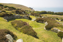 Halangy Down, Bronze Age Courtyard House Settlement, St Mary's, Isles Of Scilly, Cornwall, England, UK. (HDR)