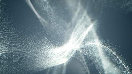 Aufkleber - Digital cyber space glittering dust particles for head up display and User Interface background element