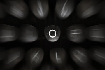 Fototapete - The letter of the alphabet in English O