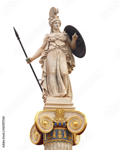 Fotomural Athena statue, the ancient goddess of philosophy and wisdom