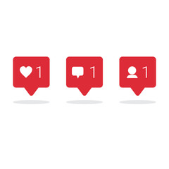 Poster - social media icons set on white background network communication concept vector illustration