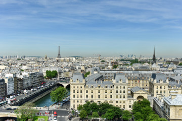 Canvas Print - Paris, France Skyline