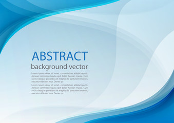 Blue line abstract background. Vector illustration.