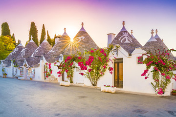 Wall Mural - Trulli houses in Alberobello city, Apulia, Italy.