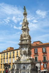 Wall Mural - Guglia Dell Immacolata obelisk at the Piazza Del Gesu, Naples