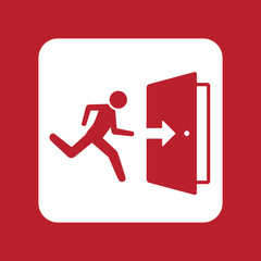 Wall Mural - Emergency exit icon