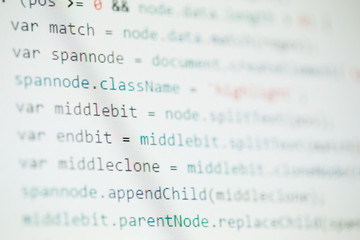 Leinwandbilder - Software computer programming code background