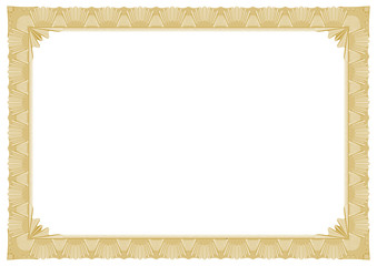 Wall Mural - Gold border for certificate