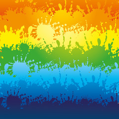 Sticker - Rainbow background.