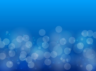 Poster - Abstract blue bokeh and blurred background