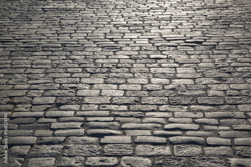 Cuadros en Lienzo Cobblestone Pavement and Street, Stockholm