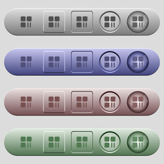 Sticker - Component pause icons on horizontal menu bars