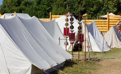 ancent roman military encampment