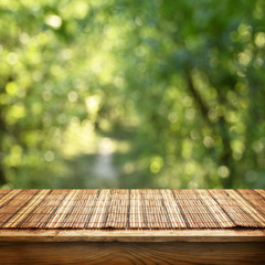 Canvas Print - Empty table